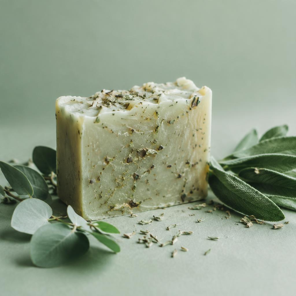 Eucalyptus & Sage handmade organic soap bar